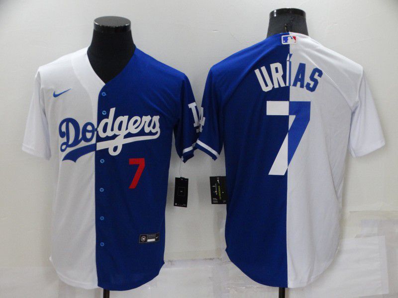 Men Los Angeles Dodgers #7 Urias white blue Game Nike 2022 MLB Jersey->los angeles dodgers->MLB Jersey